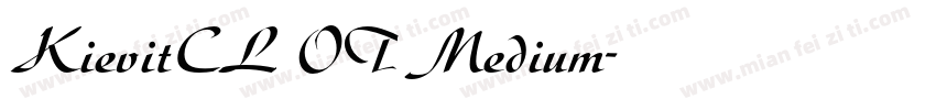 KievitCL OT Medium字体转换